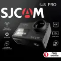 Экшн камера SJCam SJ8 Pro черная с креплением, водонепроницаемая 4K Ultra HD