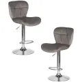 Стул барный Dobrin BARNY (серый велюр (MJ9-75))(2 шт/уп)