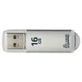 Флэш-диск USB 16Gb SmartBuy V-Cut, USB2.0, серебристый (SB16GbVC-S), 25шт.