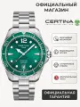 Наручные часы Certina Спорт, серебристый/зеленый