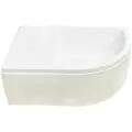 Душевой поддон RB 8120BK 120X80X45 левый в сборе с карнизом