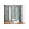 Душевой уголок River Morava 90/24 MT с поддоном стекло матовое, профиль серебристый, универсальная