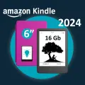 Электронная книга Amazon Kindle 11, 6, 16Gb, 2024, Wi-Fi, подсветка, Special Offer, чёрная, с обложкой ReaderONE