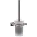 Туалетный ершик hansgrohe AddStoris с настенным держателем 41752340, шлифованный черный хром