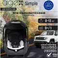 Автокресло Agex Simple для детей весом до 13 кг, цвет серый