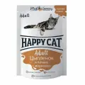 Влажный корм Happy Cat для кошек любых пород, цыпленок и печень с морковью, кусочки в желе 24шт х 85г