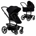 Joolz Day 5 Space Black с дождевиком, черная, детская коляска 2 в 1 с люлькой и сиденьем, для детей с рождения и до 3 лет