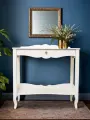 Консоль Асти Prime, белая, МДФ, классический стиль, 43 см x 88 см x 87 см