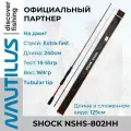 Спиннинг для рыбалки Nautilus Shock NSHS-802HH 240см 15-55гр
