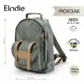 Рюкзак Elodie Midi Hazy Jade, дошкольный, с термоматрасиком, 36x25см, с 3х лет
