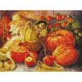 Алмазная мозаика Белоснежка Домовые / Набор алмазной мозаики 30х40 см / На холсте / Полная выкладка / Тыквы / Домовой