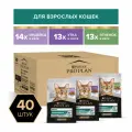 Влажный корм PRO PLAN® MAINTENANCE для взрослых кошек с индейкой в желе, с уткой в соусе, с ягненком в желе 85 г х 40 шт