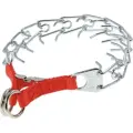 Строгий ошейник для собак средних и крупных пород, съемные звенья, обхват шеи до 55 см, диаметр звена 3,2 мм ZooOne Red