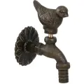 Кран SANTERA латунный , вентильный водоразборный с штуцером (ручка  голубь) 1/2 нар, цвет- бронза. ST202PEGION