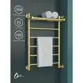Полотенцесушитель Водяной Onix, модель Classic Plus Gold Right 500x800, Лесенка с боковым подключением справа, Матовое золото, полный комплект