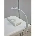 Светильник косметологический, лампа лупа для наращивания ресниц, маникюра, косметологии белый.