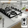 Газовая варочная панель Beraum HG-2G107W, 2 конфорки, газ-контроль, белый