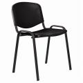 Стул STAFF Iso Plast CF-009, черный каркас, пластик черный, 532569