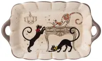 Блюдо 358-1741 парижские коты 23,5*14*2,5 см