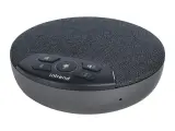 Спикерфон Intrend [ITSPH-W200] 4 капсюля, BT+USB, эффективный радиус 3м, ANC, AEC, AGC, полнодуплексная связь, беспроводное каскадирование 2х спикерфонов, аккумулятор: время работы в режиме разговора до 5 часов. В комплекте USB-dongle