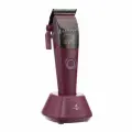 Машинка для стрижки волос профессиональная DEWAL Pro LEGACY2, аккумуляторная/сетевая, нож 45 мм, 6 насадок, провод 3 м, бордовая