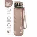Бутылка для воды спортивная, для холодных/горячих напитков 1000мл Elan Gallery Style Matte, с углуб. д/пальцев, капучино