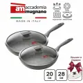 Набор сковород Accademia Mugnano Regia di Pietra 20 см, 28 см с крышками