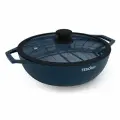 Жаровня Tesoro Посуда Tesoro Florence Induction total blue с крышкой с силиконовым ободом 3 л (TF6530tbi)