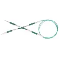 Спицы Knit Pro SmartStix 42082, диаметр 2.25 мм, длина 80 см, общая длина 80 см, серебристый/изумрудный2 шт.