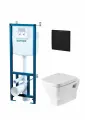 Комплект инсталляции Santek ПЭК Нео с подвесным унитазом с крышкой Soft Close с микролифтом и клавишей смыва