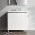 Тумба под раковину без столешницы AM.PM Gem 80 напольная, 2 ящика, белый глянец