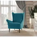 Кресло с подлокотниками для отдыха ГУД ЛАКК Вало, 82х98х101 см, бирюзовое