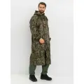 Плащ-дождевик с капюшоном мужской Huntsman ВВЗ для рыбалки, охоты, непромокаемый, ткань таффета PVC 20000, цвет камыш (р.60-62/188)