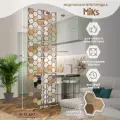 Ш-12-ДКТ Ширма-перегородка подвесная модульная MiKs для зонирования комнаты, салона красоты, офиса, кафе, дома, гостиной и детской, интерьерная