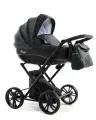 Коляска-люлька BEBIZARO MERCED BLACK дождевик, москитная сетка, подстаканник, сумка для мамы