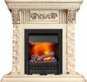 Dimplex Каминокомплект Luxemburg (каменный) - Сланец/Cлоновая кость с патиной с очагом Danville Black FB2