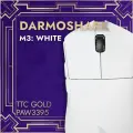 Darmoshark M3 игровая мышь для киберспорта 2,4G беспроводная Bluetooth трехрежимная PAM3395 26000K DPI 2 кГц оптическая мышь для компьютера, ноутбука, White