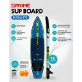 Сапборд PRIME 11.2х32х6 Flow blue (341x81x15 см) надувной двухслойный / Сап борд, supboard, sup board, sup-доска