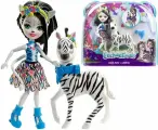 Кукла Mattel Enchantimals - Кукла Зелена Зебра с питомцем - Энчантималс FKY75