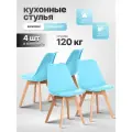 Стулья для кухни и комнаты Ergozen Frankfurt голубые 4шт