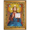 Набор для вышивания бисером нова слобода арт. СК9001 Христос Вседержитель 19х26 см