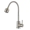 Смеситель для кухни Olive'S Balear 13435-4BL нержавейка с гибким изливом