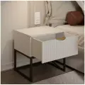 Тумба прикроватная MaxForm, Тумба на ножках Тепло-белая 50х40х50