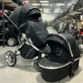 Модульная коляска 2в1 Luxmom 770, / черный цвет-серая рама