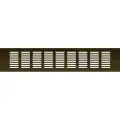Вентиляционная решетка 80x400 мм, бронза Благовест 21-0002-703