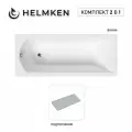 Акриловая ванна Helmken Vespera 180x80 комплект 2 в 1: ванна, серый подголовник