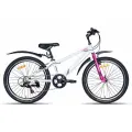 Велосипед подростковый VELTORY 4004/белый/ колесо 24 (на 9-13 лет, рост 130-150см)