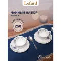 Чайный сервиз Lefard Васильки, на 2 персоны, 4 предмета, 250 мл, фарфор, чашка с блюдцем