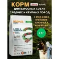 Корм сухой для взрослых собак средних и крупных пород ALLEVA Holistic беззерновой с ягненком и олениной, коноплей и женьшенем, 2 кг
