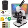 Микроскоп Levenhuk Rainbow D2L, с цифровой камерой + Подарки: окуляр WF16x для увеличения кратности, книга знаний